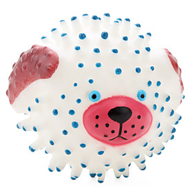 Blowfish Style Rubber Squeaky Toy for Dogs (Assorted Colors)