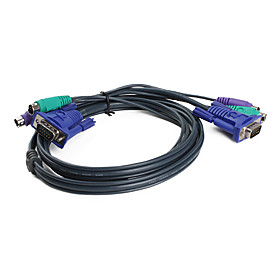 3-in-1 Universal PS2 KVM Cable (1.5 m)