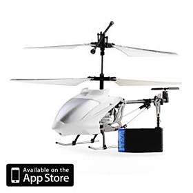 3 Channel I-Helicopter 777-173 White with Gyro Controlled by iPhone/iPad/iPod Touch White (777-173W)