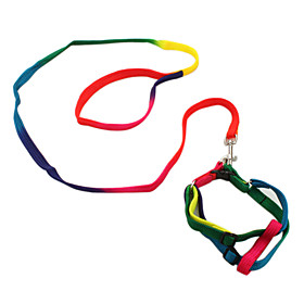 Rainbow Colored Dog Leash (Small, Mixed Color)