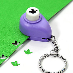 Bird Pattern Mini Craft Puncher Keychain