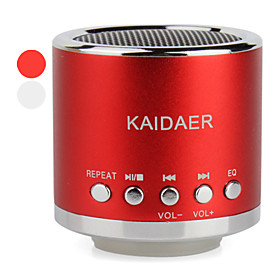 Portable Cylinder Style Resonance Speaker (USB and MicroSD Reader, Assorted Colors)