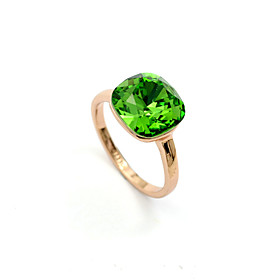 Green Crystal Ring