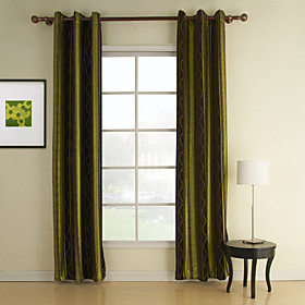 Casual Curve Polyester Window Curtains(Pair) Casual Curve Polyester Window Curtains(Pair)