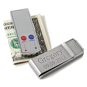 Personalized Money Clip With Laser Pointer And Flashlight