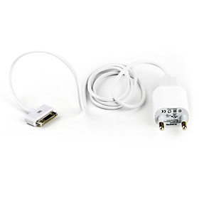 USB AC Adapter with USB cable for iPhones and Kindles (EU Plug)