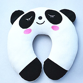 Panda Pattern Plush U-Shaped Pillow