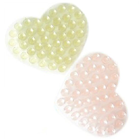 Heart Shaped Bathroom Mats (Assorted Colors)