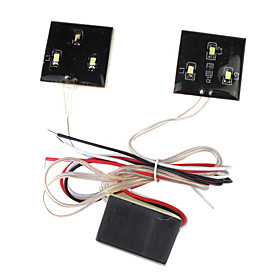 6 SMD LED Vehicle White Light Square Shape