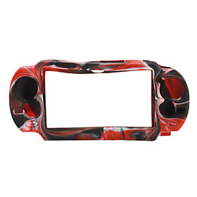 Camouflage Style Silicone Case for PS Vita (Black and Red)