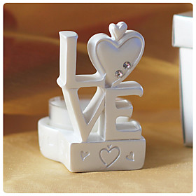 LOVE Design Candle Holder Favors