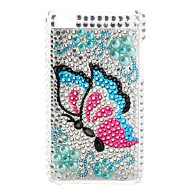 Butterfly Style Green Diamond Case for iTouch 4