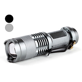 Portable SIPIK SK68 3W Zoom Flashlight with Cree Q5 LED (1x14500, 1xAA)