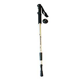 3 Sections Silvery Aluminum Alloy Climbing Stick with Rubber Handle