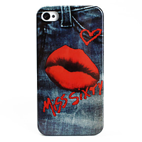 Lip Style Protective Case for iPhone 4 and 4S (Blue)