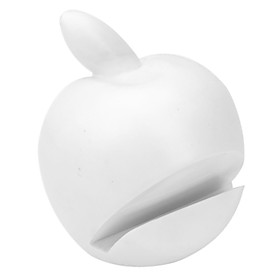 Apple Shaped Holder and Stand for iPhone and iPad (White)