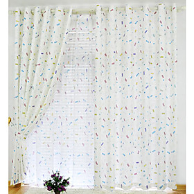 Candy Contemporary Window Curtain Set (Pair) Candy Contemporary Window Curtain Set (Pair)