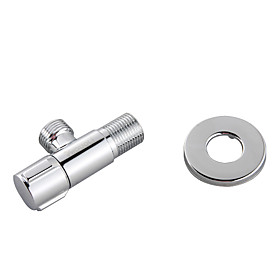 Brass Angle Valve with Stainless Steel Escutcheon(Chrome Finish)
