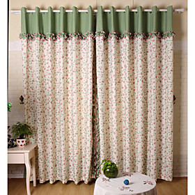 Fresh Flowers Country Window Curtains (Drapes Pair)