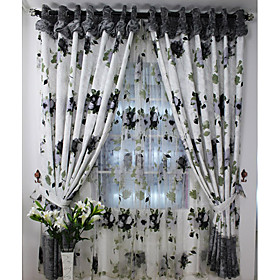 Ink Beauty Traditional Sheer Curtains (Pair) Ink Beauty Traditional Sheer Curtains (Pair)