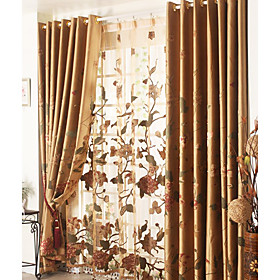 Luxury Brown Sheer Curtains(Pair) Luxury Brown Sheer Curtains(Pair)
