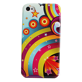 Rainbow Style Protective Case for iPhone 4 and 4S (Multi Colors)