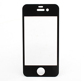 Hard Front Side Body Protector for iphone 4 and 4S (Black)