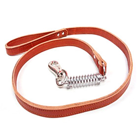 Genuine Leather Dog Leash (140cm, Brown)