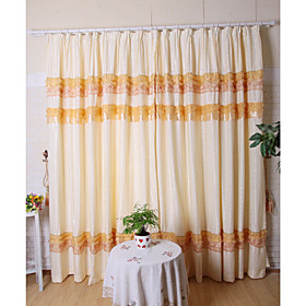 Princess Yellow Jacquard Window Curtains (Drapes Pair) Princess Yellow Jacquard Window Curtains (Drapes Pair)