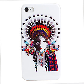 Feather Image Style Protective Case for iPhone 4 and 4S (Multicolor)