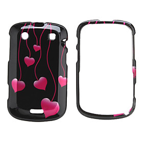 Heart Design Manual Style Case for Blackberry 9900 (Black)