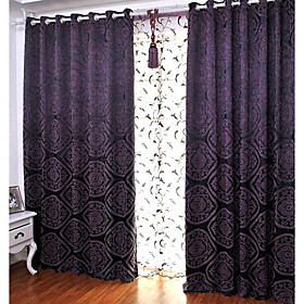 European-style Pattern Chenille Jacquard Window Curtains (Pair) European-style Pattern Chenille Jacquard Window Curtains (Pair)