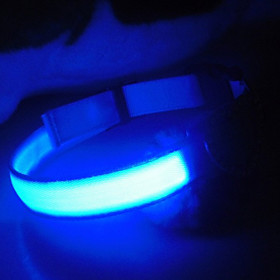 9Protecollar - Heart Shaped Style Night Safety LED Dog Collar (40-50cm, Assorted Colors)
