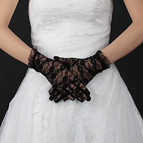 Lace Wrist Length Bridal Gloves (More Colors)