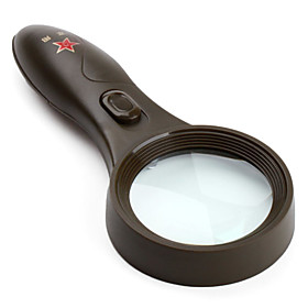 5X Military Style Magnifier with LED Light and Currency Detecting Function