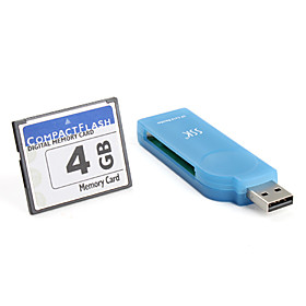 4GB CompactFlash Memory Card with USB Card Reader