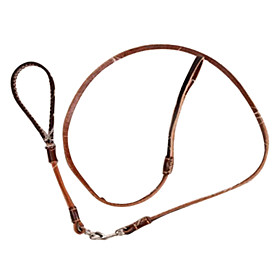Genuine Leather Dog Leash Kit, 110cm (18-23cm Collar Diameter)