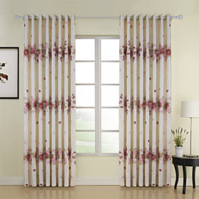 Wonderful Flower Print Window Curtains (Pair) Wonderful Flower Print Window Curtains (Pair)