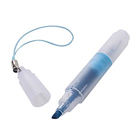 Portable Dual-Head Ball Pen Highlighter (Random Color)