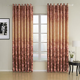 Red Jacquard Window Curtains (Pair) Red Jacquard Window Curtains (Pair)