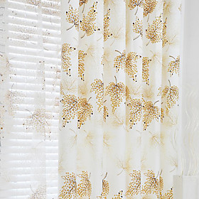 Leavies Casual Window Curtain Set (Pair) Leavies Casual Window Curtain Set (Pair)