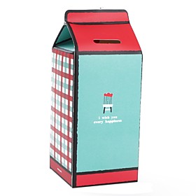 Milk Box Style Coin Bank