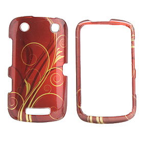 Simple Lines Design Back Case and Bumper Frame for Blackberry 9380 (Red)