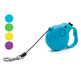 Flexi Pattern Style Retractable Dog Leash (Up to 18lbs, 10-Feet, Assorted Colors