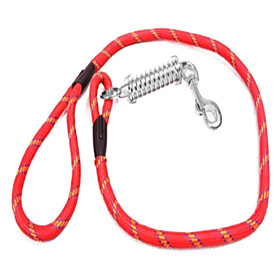 Stripe Style Nylon Dog Leash (130cm, Red)