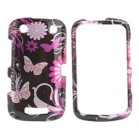 Butterfly Style Back Case and Bumper Frame for Blackberry 9380 (Black)