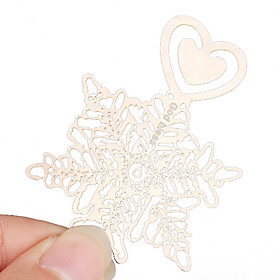 Stainless Steel Hollow Snowflake Book Mark