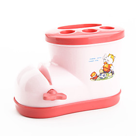 Toothbrush Holder with Toothpaste Squeezer