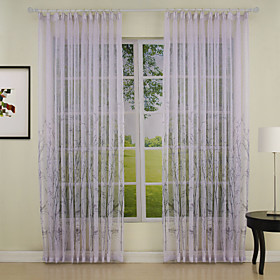 Environmental Modern Sheer Curtains (Pair) Environmental Modern Sheer Curtains (Pair)