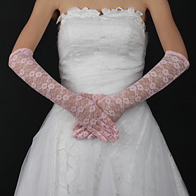 Lace Elbow Length Bridal Gloves (More Colors Available)